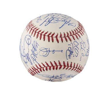 2012 Detroit Tigers Team Signed Baseball w/ 34 Signatures Including Cabrera, Fielder, & Verlander